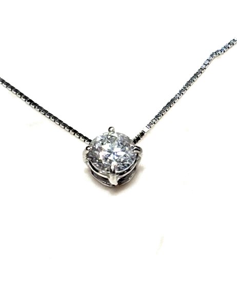 Collana Facet Barcelona Donna Punto Luce in Oro bianco Diamante 0.53 Ct P1103104W42 - P1103104W42